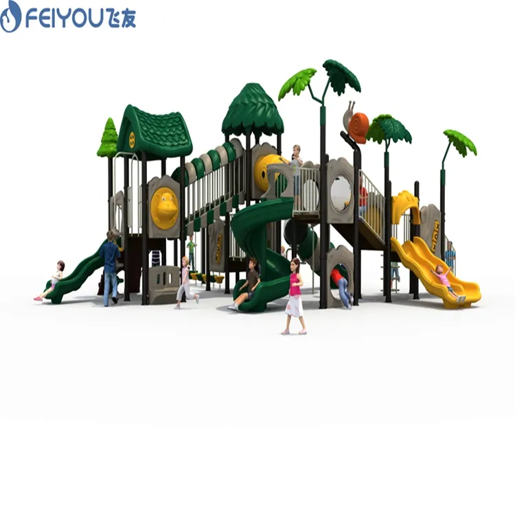 Feiyou-Parque de juegos al aire libre para niños, equipo comercial de plástico para Parque de Atracciones