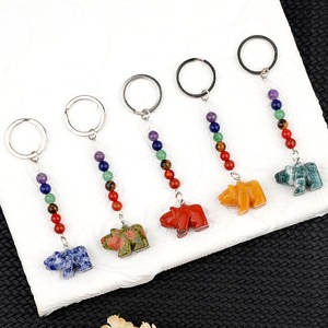 سلسلة مفاتيح جميلة متعددة الألوان على شكل دب قطبي مناسبة للحقيبة اليومية بسعر الجملة - Product Image 6