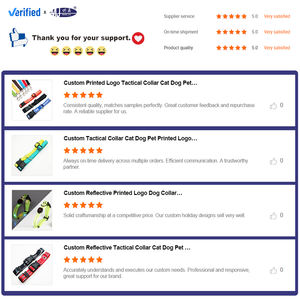 Verstellbare, individuell anpassbare Halsbänder für Haustiere: Reflektierende, taktische Luxus-Hundehalsbänder und Katzenhalsbänder mit optionalen Anhängern und Farbauswahl - Product Image 6