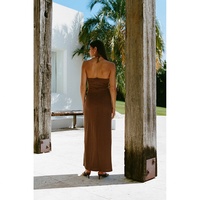 Tejido de punto acanalado de alta calidad, nuevo diseño, estilo personalizado, para mujer, verano, primavera, informal, ajustado, sencillo, ecológico, floral natural
