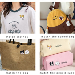 Emaille epoxy gecoate zinklegering reversspeld - schattig kawaii huisdier hond cartoon nieuwigheid creatief mode verzamelobject dagelijks gebruik - Product Image 2