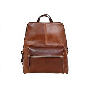 Sac à dos unisexe de luxe en cuir vintage de haute qualité 2024 avec doublure en polyester - Product Image 1