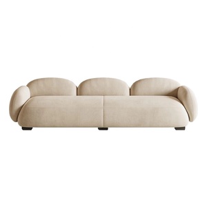 Tabouret de chevet moderne en velours, luxe léger, pour chambre à coucher, repos, vestiaire, banc, dossier nuage, salon, côté mur, écologique - Product Image 6
