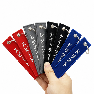 Etichette <span class=keywords><strong>Personalizzate</strong></span> di Alta Qualità, <span class=keywords><strong>Portachiavi</strong></span> in Tessuto Ricamato <span class=keywords><strong>con</strong></span> Testo o Logo Personalizzato su Entrambi i Lati - Product Image 1