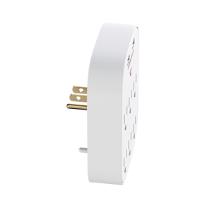 [OEM] Regleta de Pared Certificada UL con 6 <span class=keywords><strong>Tomas</strong></span> + 2 USB 2.4A, Protección Contra Sobretensión, Empaquetada en Blíster Individual - Product Image 2