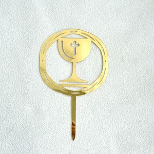 Minimalista Paloma Cruz Cake Topper Bautismo Bautizo <span class=keywords><strong>Primera</strong></span> Comunión Fiesta Decoraciones Simple Elegante Acrílico DIY Cake Decor - Product Image 4