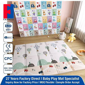 Tapete Educativo de Doble Cara de Alta Calidad, Tapete Plegable Portátil para Bebés, Tapete de Juego Plegable para Niños Estilo XPE - Product Image 1