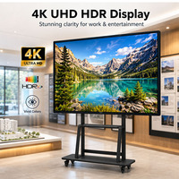 65-дюймовая интерактивная доска 4K с сенсорным экраном на 20 точек касания, Android/Windows, для школ и образовательных учреждений