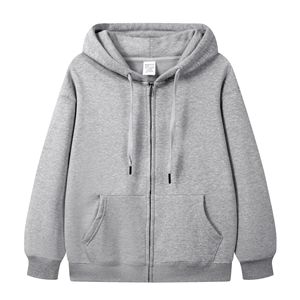 Fabricantes <span class=keywords><strong>de</strong></span> Ropa Sudadera Personalizada <span class=keywords><strong>de</strong></span> Colección Otoño/Invierno Nueva <span class=keywords><strong>de</strong></span> 360 Gramos con <span class=keywords><strong>Capucha</strong></span> Cierre y Tela <span class=keywords><strong>de</strong></span> Color Sólido Tipo Cárdigan Chaqueta - Product Image 1