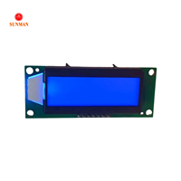 Modul LCD 5 Digit 7 Segmen Antarmuka Serial Lampu Latar Biru Tegangan Lebar SMS0501E3