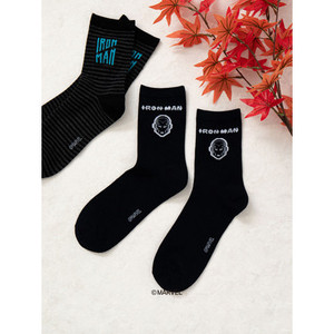 Chaussettes mi-cou pour hommes Marvel Character Logo High Quality Polyester Spandex Digital Printing Sporty Business Style ODM for Winter - Product Image 1