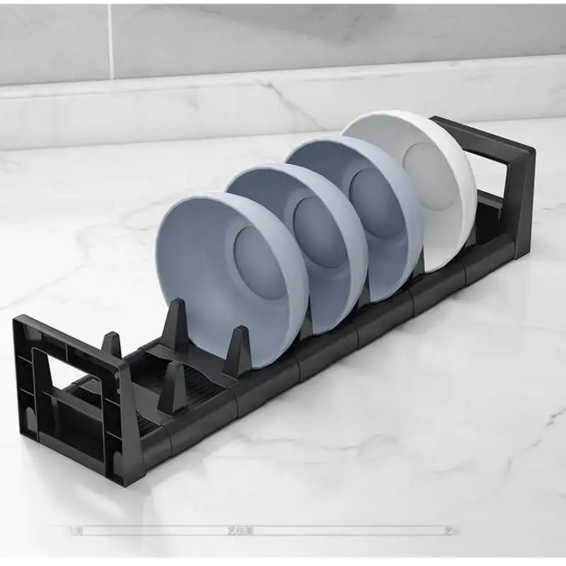 Keuken Teller Lade Ruimte Aluminium Organizer Verstelbare Kom Schotel Droogrek