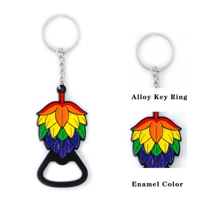 Custom Free Logo Cast Bar Sublimation Beer Opener Carabiner Enamel Motel <b>Keychains</b> Key Ring Custom Metal Bottle Opener Keychain - Product Image 6