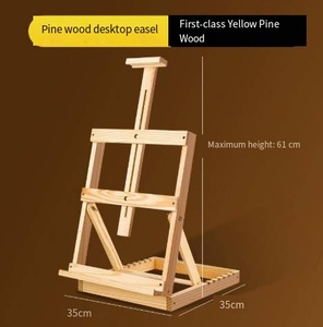 Caballete de Pino Sólido, Pulido y Liso, Ideal para Estudiantes de Pintura, Compra al por Mayor de Caballetes de Pino para Estudios de Arte - Product Image 4