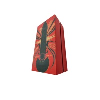 Boîte à vin en carton magnétique personnalisée avec ensemble d'étiquettes anti-contrefaçon, boîte d'emballage magnétique de luxe pour une seule bouteille