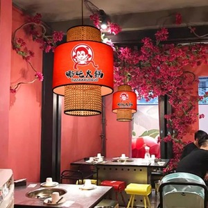 โคมไฟระย้าไม้ไผ่สานลายเฉพาะตัว สำหรับร้านอาหาร โรงแรม โรงน้ำชา สไตล์จีน ความยาว 5 ม. 10 ม. - Product Image 4