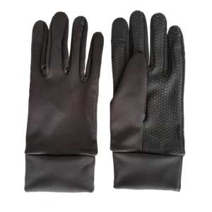 Toptan kaymaz tam parmak sıcak koruyucu eldiven kış sporları için yeni siyah Polyester hücresel bisikletçiler koşu eldivenleri - Product Image 4