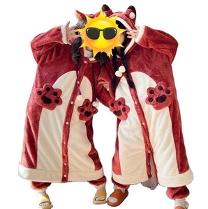 Pigiama Invernale Caldo in Velluto Spesso con Design di Volpe Carina per Ragazze - Product Image 3