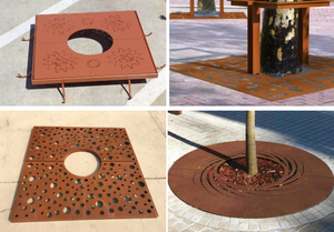 Grilles de protection en métal pour arbres, résistantes aux intempéries et imperméables, pour l'aménagement paysager et les plantes - Product Image 6