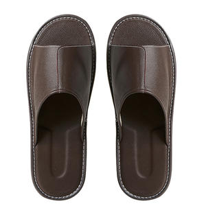 Pantuflas de Cuero Vacuno con Punta Abierta para Hombre y Mujer, Tallas Grandes, Transpirables, para Verano, Antideslizantes, con Suela de PVC Gruesa - Product Image 5