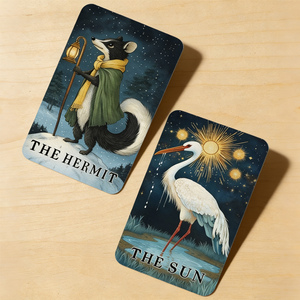 Tarjetas de <span class=keywords><strong>Tarot</strong></span> de Animales <span class=keywords><strong>HD</strong></span> con Impresión Personalizada de Fábrica OEM en Alta Calidad con Caja Magnética - Product Image 2