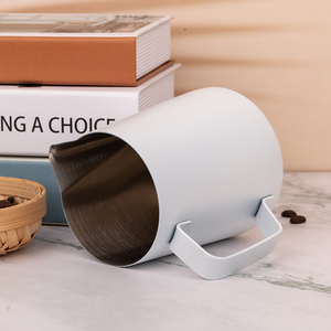 Fabricant bec pointu tirer tasse de fleur <span class=keywords><strong>Latte</strong></span> Logo personnalisé <span class=keywords><strong>Barista</strong></span> machine à café en acier inoxydable 304 mousseur pichet à lait pichet - Product Image 3