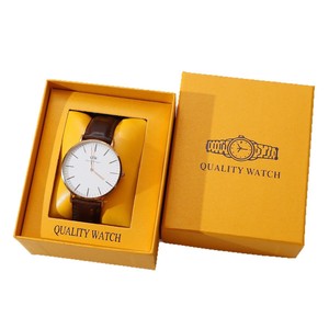 Mới đầy màu sắc duy nhất các tông hộp đồng hồ chất liệu giấy xem trường hợp lưu trữ với PU da gối bên trong hotstamping Logo giá rẻ - Product Image 5