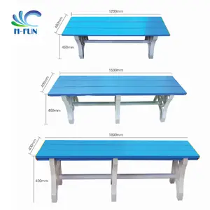 knockdown design plastic bench for pool changing room bench locker room bench