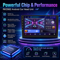 Estéreo para Auto Android de 9 Pulgadas con Pantalla Táctil IPS, 4 Núcleos, 2DIN, GPS Integrado, MP3, Ventilador de Refrigeración, USB/WiFi, Ajuste Universal