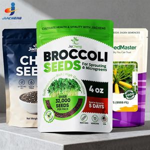 Sacchetto con Zip in Plastica Personalizzato per Imballaggio di Semi Agricoli, Alta Barriera, Impermeabile, in Alluminio - Product Image 3