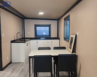 Maison conteneur préfabriquée de luxe à 3 chambres, 40 pieds, en bois, mobile, pliable et extensible, avec véranda latérale, en gros, à vendre