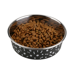 Tazón para Mascotas de Acero Inoxidable Resistente Kind SS003542 con Base de Goma Negra y Diseño de Huellas para Perros y Gatos - Product Image 6