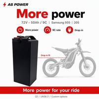 Batterie E-Moto 72V 50Ah 9C, Pack Vente en Gros Direct Usine, BMS Intelligent, OEM, MOQ 1, Compatible Sur-Ron Light Bee X Ansen AS-LBX-7050