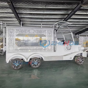 Zhenda Factory vend une voiture funéraire électrique argentée de conception récente, grande capacité, fabriquée au Henan, pour les cérémonies funéraires. - Product Image 5