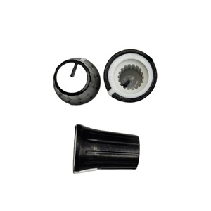 Manopola in plastica in bianco <span class=keywords><strong>e</strong></span> nero 12mm * 17mm manopole con albero interno potenziometro 6mm music control audio manopola volume bianco - Product Image 2