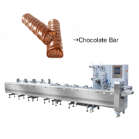 Línea de Envasado de Barras de Chocolate, Maquinaria para Empacar Dulces en Barra