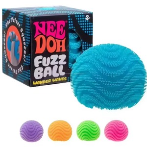 Juguete Sensorial Schylling NeeDoh Fuzz Ball Flower Power con Textura de Terciopelo y Patrón de Nube Suave para Ver y Tocar - Product Image 6