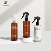 Flacon pulvérisateur vide de luxe en plastique avec pompe à gâchette pour parfum, soins capillaires, et désinfectant pour les mains, personnalisable avec logo