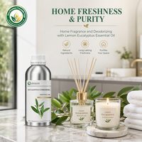 Huile d'eucalyptus citronné (Eucalyptus citriodora) pour la fraîcheur et la pureté de la maison, idéale pour la formule de bougies parfumées et de diffuseurs à bâtonnets désodorisants
