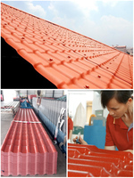 Materiales de Construcción Colombia teja de techo lámina de techo de plástico PVC ASA teja de resina sintética