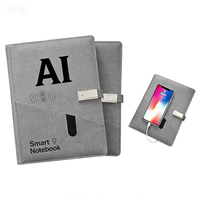 Cuaderno Digital Inteligente, Set de Regalo Empresarial, Tecnología IA, Personalización de Marca, Tapa Dura de Cuero, 80 Hojas, Impresión UV