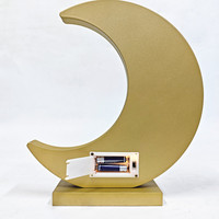 Lampe LED sans fil en forme de croissant de lune du Ramadan, disponible en plusieurs tailles, en panneau de fibres