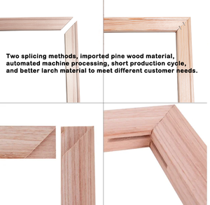 Barres de civière en toile de pin fabrication meilleur <span class=keywords><strong>prix</strong></span> toile de barre de cadre bricolage pour étirement en bois - Product Image 3