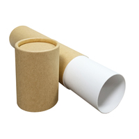 Maßgefertigte Recycelbare A4-Größe Kraftpapier-Röhrenverpackung Handgefertigte Karton-Zylinder Papierbox Malerei-Versand Poster Papierrolle