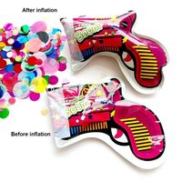 Nouveau Pistolet Lanceur de Feux d'Artifice Gonflables Automatique pour Anniversaire, Fête de Maternelle, Mariage
