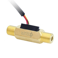 Sensor Aliran Air Stainless Steel G1/4, Sensor Aliran Air Pemanas Air, Sensor Aliran Hall Pulse