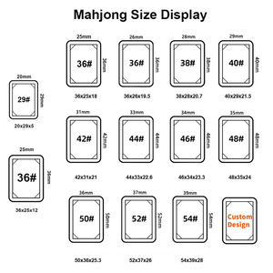 Juego de Mesa Mahjong Fresh Spring Tile de Cuatro Capas, Exhibidor de Acrílico Perspex para 160 Fichas de Mahjong, Juego de Estrategia - Product Image 2