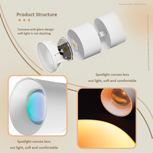 Ménage coucher de soleil atmosphère lumière intégrée LED Spot lumière fond décoration murale monté en Surface Downlight - Product Image 3