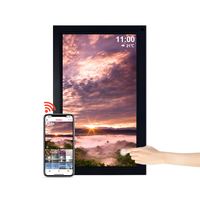 Pro bingkai foto Digital, bingkai foto Digital WiFi, Sensor gerakan rotasi otomatis, bisa berbagi foto Video melalui dinding Frameo 15.6"
