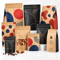 Sachet Doypack en papier kraft refermable avec fermeture éclair de qualité alimentaire pour l'emballage du café - Vente en gros ECO